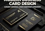 do modern and luxury business card design